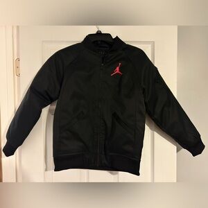 Air Jordan black zip up jacket with collar size medium